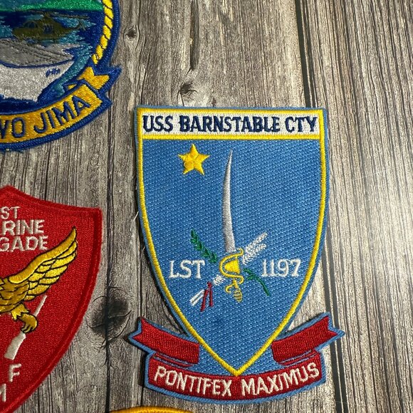 7 US Military Patches Varied: USS Iwo Jima, Portland, Saginaw, Barnstable+ READ - Picture 4 of 8